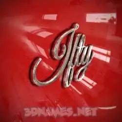 ifty in Car Paint style - 3D name wallpaper