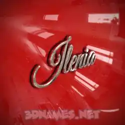 ilenia in Car Paint style - 3D name wallpaper