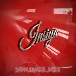 insiya in Car Paint style - 3D name wallpaper