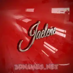 jaelene in Car Paint style - 3D name wallpaper