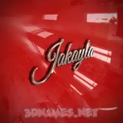 jakayla in Car Paint style - 3D name wallpaper