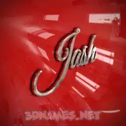 jash in Car Paint style - 3D name wallpaper