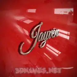 jayven in Car Paint style - 3D name wallpaper