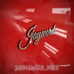 jaywords in Car Paint style - 3D name wallpaper