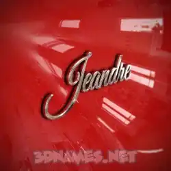 jeandre in Car Paint style - 3D name wallpaper