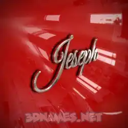 jeseph in Car Paint style - 3D name wallpaper