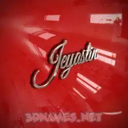 jeyastin in Car Paint style - 3D name wallpaper