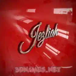 jezliah in Car Paint style - 3D name wallpaper