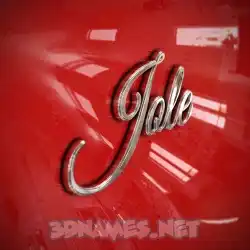 jole in Car Paint style - 3D name wallpaper