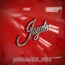 joydev in Car Paint style - 3D name wallpaper