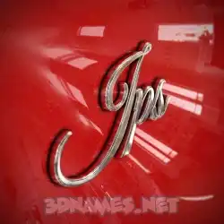 jps in Car Paint style - 3D name wallpaper