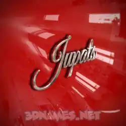 jupats in Car Paint style - 3D name wallpaper