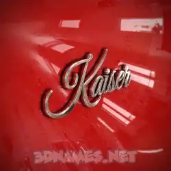 kaiser in Car Paint style - 3D name wallpaper