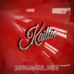 kaitten in Car Paint style - 3D name wallpaper