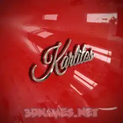 karlitos in Car Paint style - 3D name wallpaper