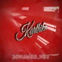 karthikn in Car Paint style - 3D name wallpaper