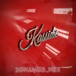 kassidie in Car Paint style - 3D name wallpaper