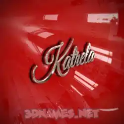 katrela in Car Paint style - 3D name wallpaper
