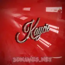 kaycie in Car Paint style - 3D name wallpaper