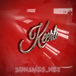 keerti in Car Paint style - 3D name wallpaper