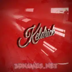 keldrick in Car Paint style - 3D name wallpaper