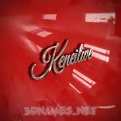 keneilwe in Car Paint style - 3D name wallpaper