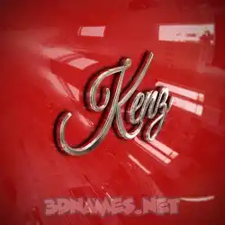 kenz in Car Paint style - 3D name wallpaper
