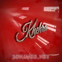 khehra in Car Paint style - 3D name wallpaper