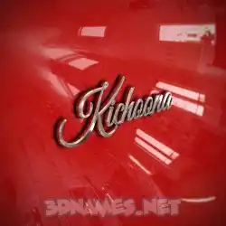 kichoona in Car Paint style - 3D name wallpaper