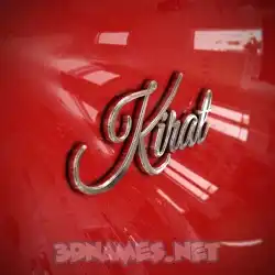 kirat in Car Paint style - 3D name wallpaper
