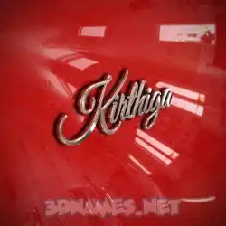 kirthiga in Car Paint style - 3D name wallpaper