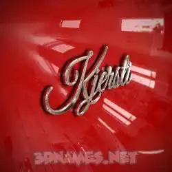 kjersti in Car Paint style - 3D name wallpaper