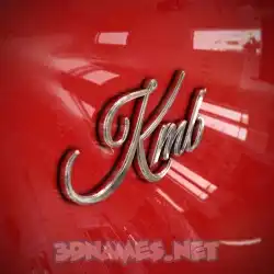 kmb in Car Paint style - 3D name wallpaper