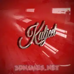 kuljeet in Car Paint style - 3D name wallpaper