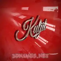 kuljit in Car Paint style - 3D name wallpaper