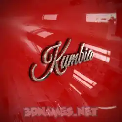 kumbia in Car Paint style - 3D name wallpaper