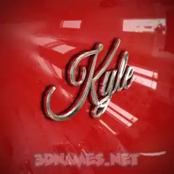 kyle in Car Paint style - 3D name wallpaper