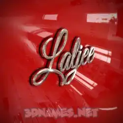 laljee in Car Paint style - 3D name wallpaper