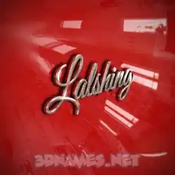 lalshing in Car Paint style - 3D name wallpaper