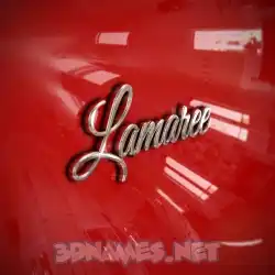 lamaree in Car Paint style - 3D name wallpaper