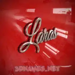 laras in Car Paint style - 3D name wallpaper