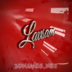 lavsam in Car Paint style - 3D name wallpaper