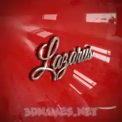 lazarus in Car Paint style - 3D name wallpaper