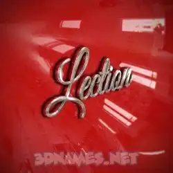 lection in Car Paint style - 3D name wallpaper
