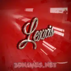 lexxis in Car Paint style - 3D name wallpaper