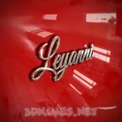 leyanni in Car Paint style - 3D name wallpaper