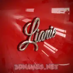 lianie in Car Paint style - 3D name wallpaper
