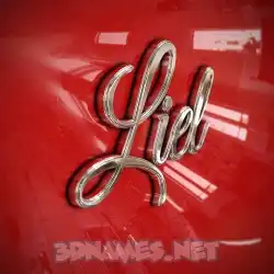 liel in Car Paint style - 3D name wallpaper