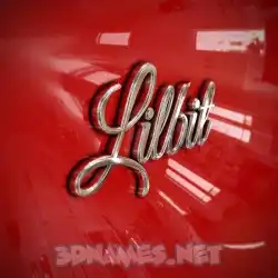 lilbit in Car Paint style - 3D name wallpaper