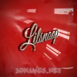 lilsnoop in Car Paint style - 3D name wallpaper